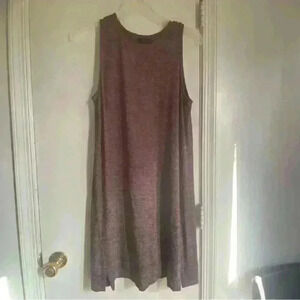 J. Jill Mauve knee length sleeveless dress large petite